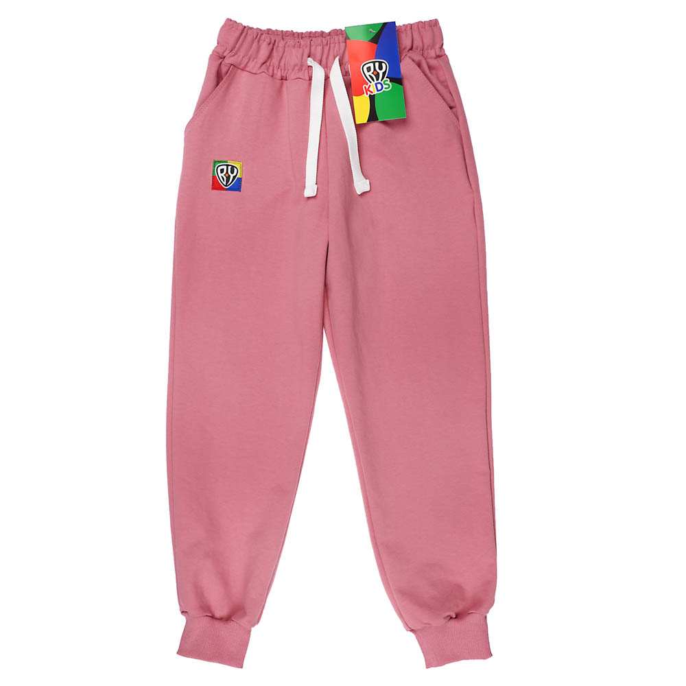 BY Basic Брюки детские, хлопок, цвет розовый, размер 140, арт.№ 833-037