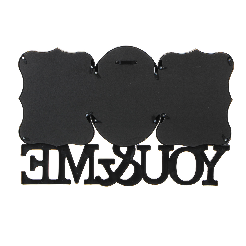 Фоторамка на 3 фотографии, 42х28 см, пластик, 2 цвета, арт.№ 424-016