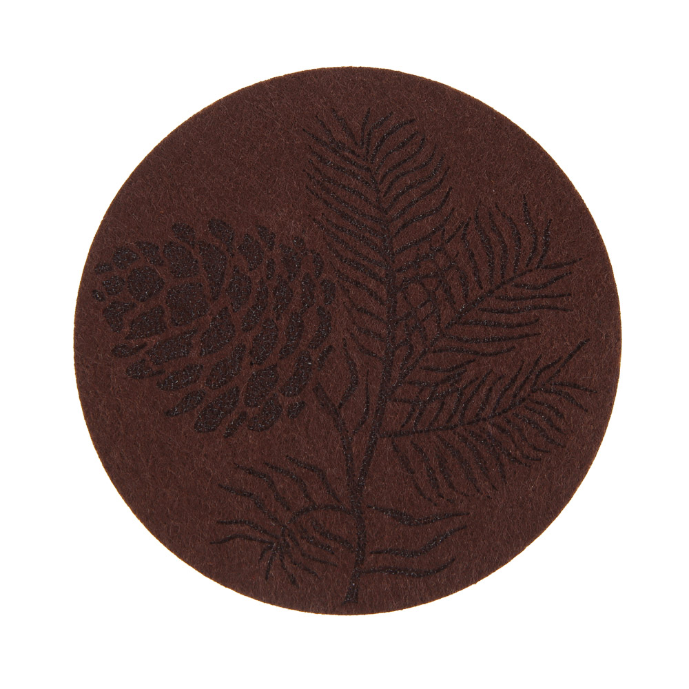 PROVANCE Фелиз Подставка фетровая 4шт, 10см, 100% полиэстер, натуральный, арт.№ 492-214