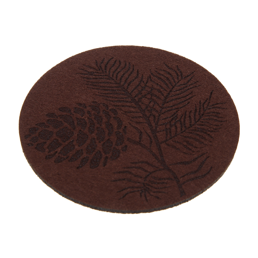 PROVANCE Фелиз Подставка фетровая 4шт, 10см, 100% полиэстер, натуральный, арт.№ 492-214