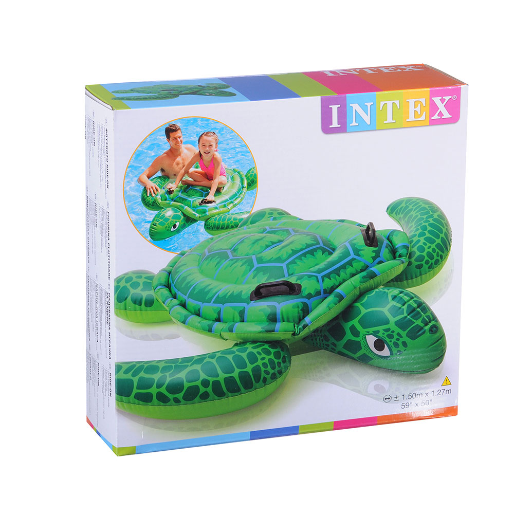 INTEX Плотик "Маленькая морская черепашка", 150х127см, от 3 лет, 57524NP, арт.№ 109-240