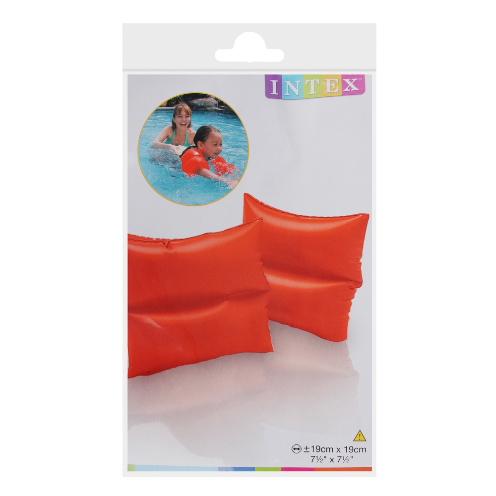 INTEX Нарукавники для плавания 19x19см, оранжевые, от 3 до 6 лет, 59640NP, арт.№ 359-217