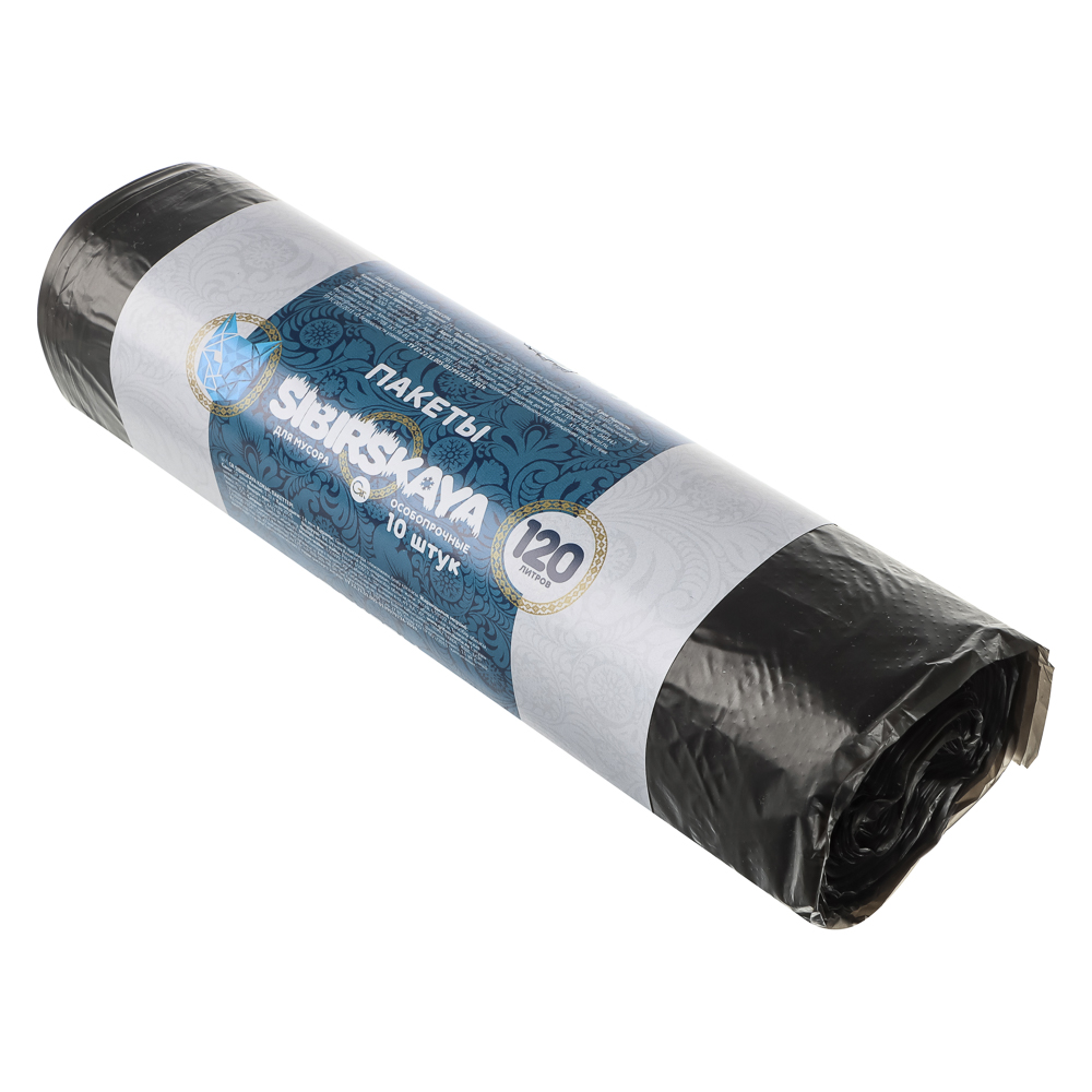 GRIFON Мешки для мусора 120 л.,10 шт., стандарт, рулон, арт.№ 449-033