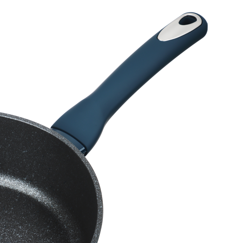 SATOSHI Ривьера Сковорода литая глубокая d24см, антипригарное покрытие мрамор, индукция, арт.№ 846-727