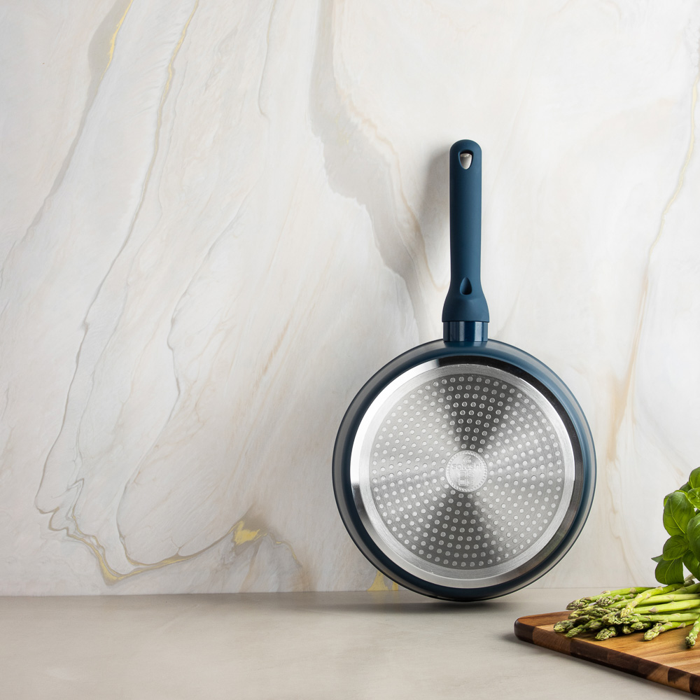 SATOSHI Ривьера Сковорода литая глубокая d24см, антипригарное покрытие мрамор, индукция, арт.№ 846-727