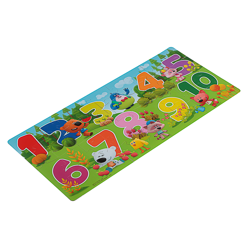 МиМиМишки Пазл 30 элементов, от 1 до 10, 28,5x3,5x18,5 см, арт.№ 285-259