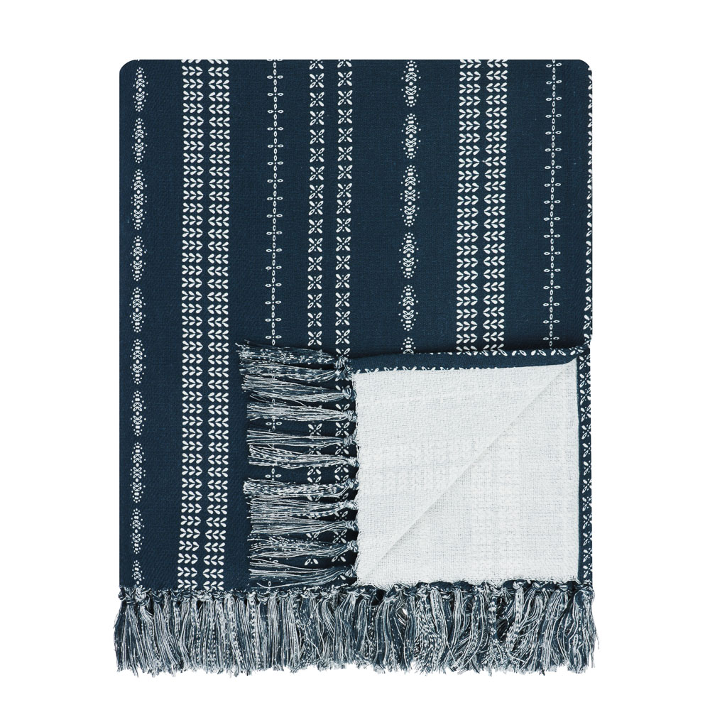 PROVANCE Нэви Покрывало хлопок, 200х220см, 2 дизайна, арт.№ 486-195