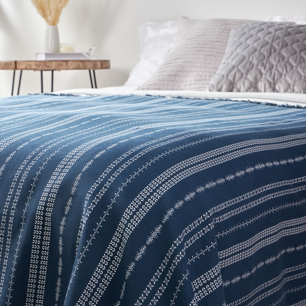 PROVANCE Нэви Покрывало хлопок, 200х220см, 2 дизайна, арт.№ 486-195