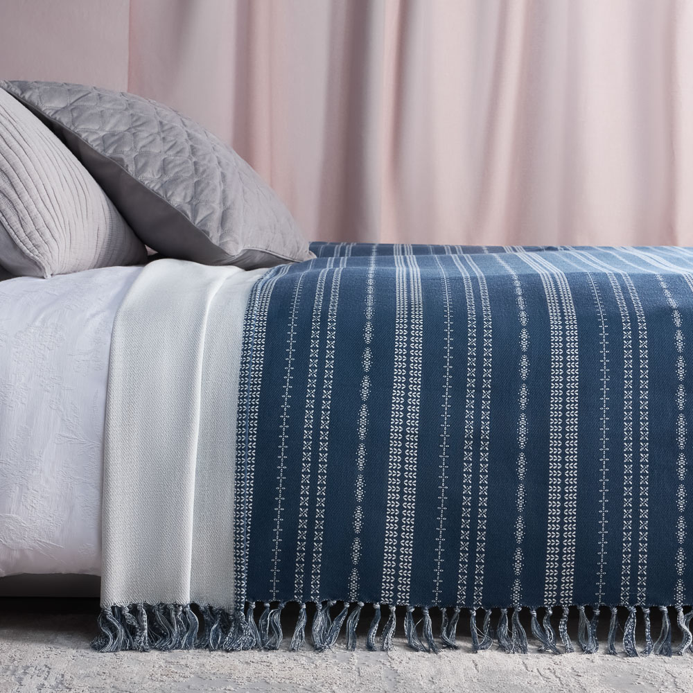 PROVANCE Нэви Покрывало хлопок, 200х220см, 2 дизайна, арт.№ 486-195