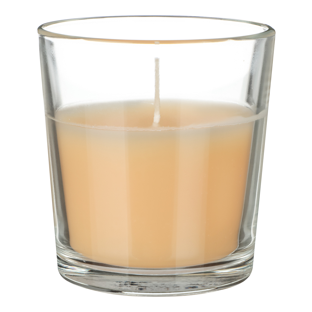 Свеча ароматическая в стеклянном стакане, 8х7,5см, аромат ваниль, арт.№ 562-132
