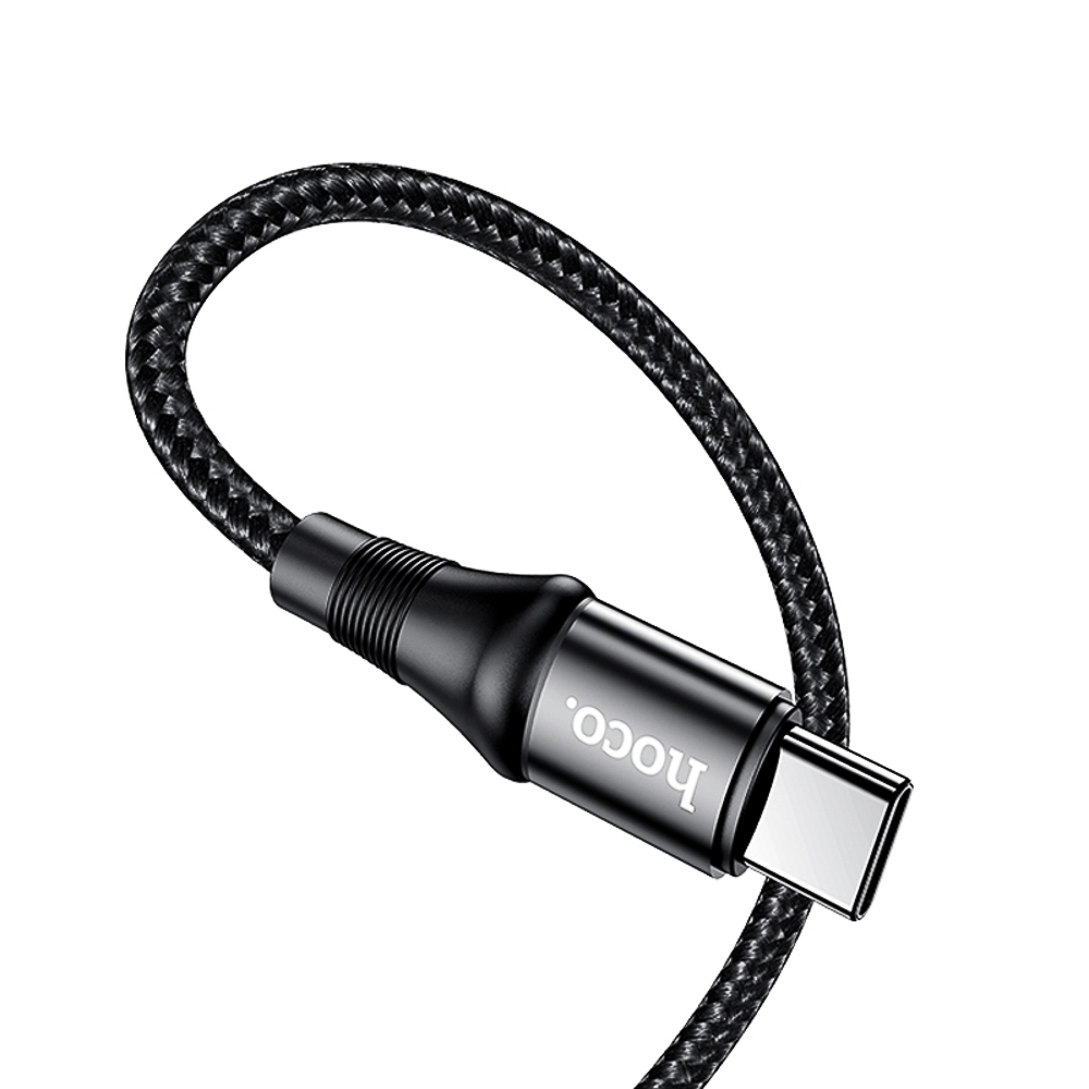 Кабель для зарядки Type C-Type C hoco. модель X50 Exquisito, 100Вт, 2 м, черный, арт.№ 931-587