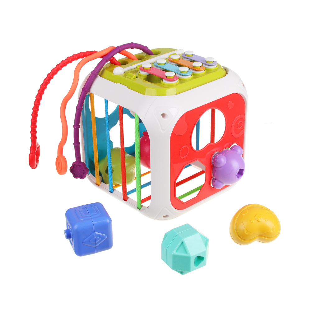 ИГРОЛЕНД Игрушка развивающая "Мультикуб, 7 в 1, ABS, 14,8х14,8см, арт.№ 270-021