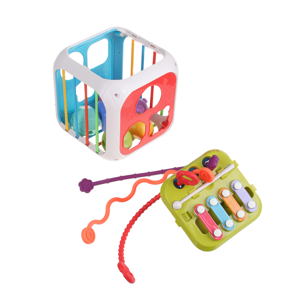 ИГРОЛЕНД Игрушка развивающая "Мультикуб, 7 в 1, ABS, 14,8х14,8см, арт.№ 270-021