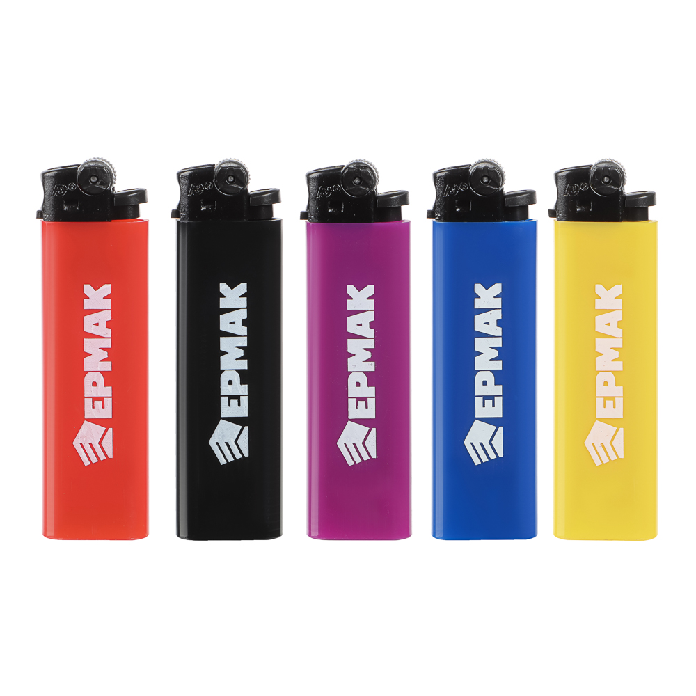 Зажигалка кремниевая тм ЕРМАК, 8х2,2х1см, 5 цветов, арт.№ 101-052