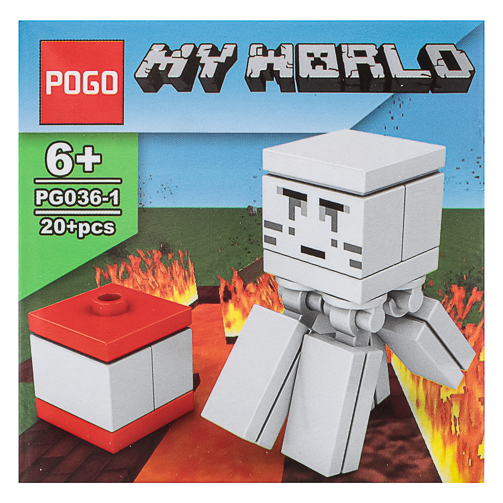 Конструктор "Игровой мир" 21-28 дет., ABS, 7х4,5х7 см, 6 видов, арт.№ 265-664