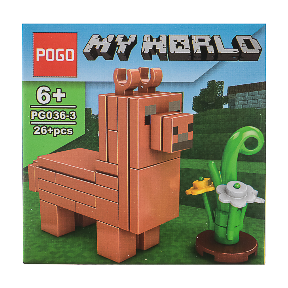 Конструктор "Игровой мир" 21-28 дет., ABS, 7х4,5х7 см, 6 видов, арт.№ 265-664