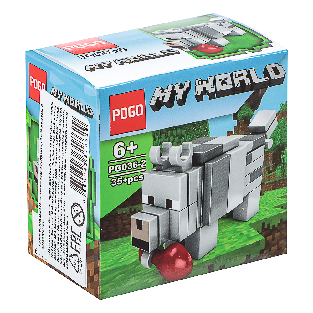 Конструктор "Игровой мир" 21-28 дет., ABS, 7х4,5х7 см, 6 видов, арт.№ 265-664