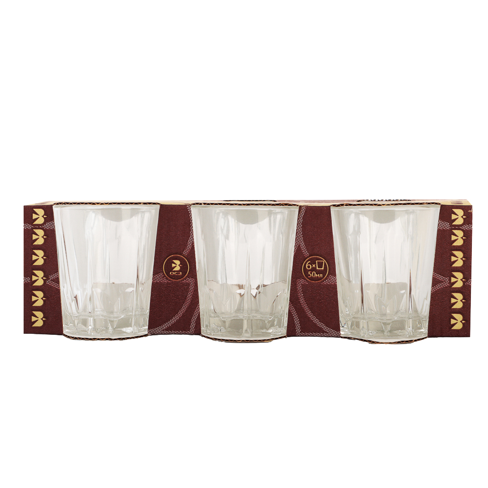 ОСЗ Венеция Набор стопок 6шт 50мл, стекло, арт.№ 878-665