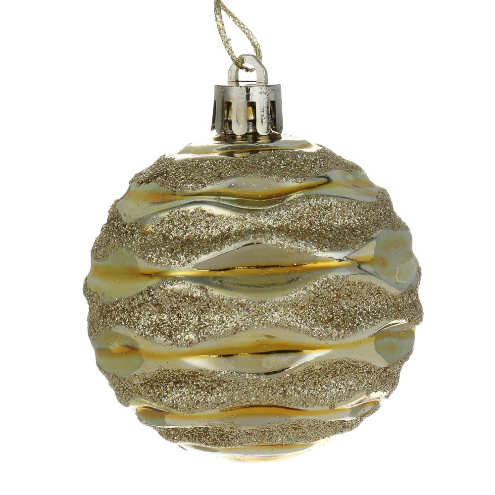 СНОУ БУМ Набор шаров 6 см, 6 шт, золото, 26-197, арт.№ 373-612