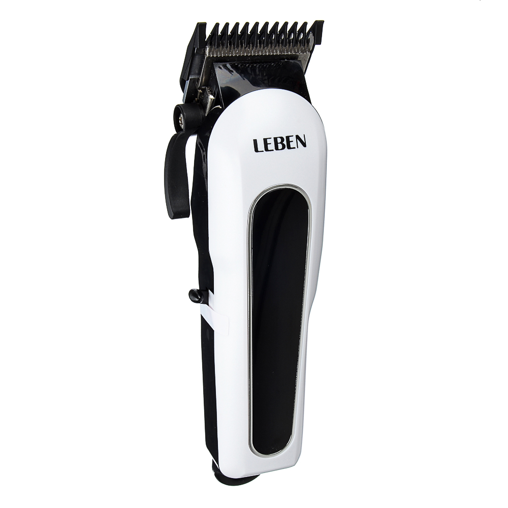 LEBEN Машинка для стрижки аккумуляторная, 3,7 В Li-Ion 2200 мАч, 220 В, 50Гц, 0.8 А 4 Вт, арт.№ 251-068