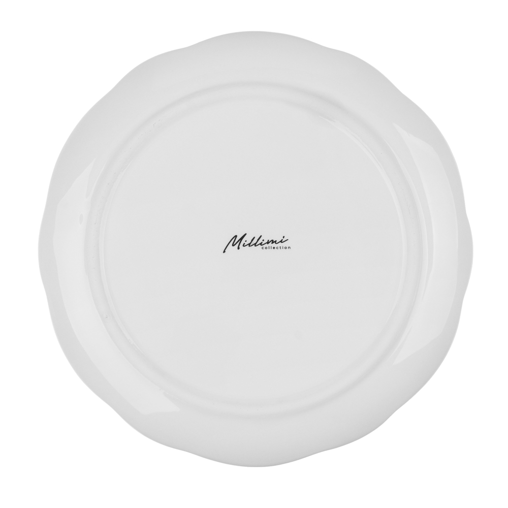 MILLIMI Снегири Блюдо круглое, 20х20х2,5см, керамика, арт.№ 820-680