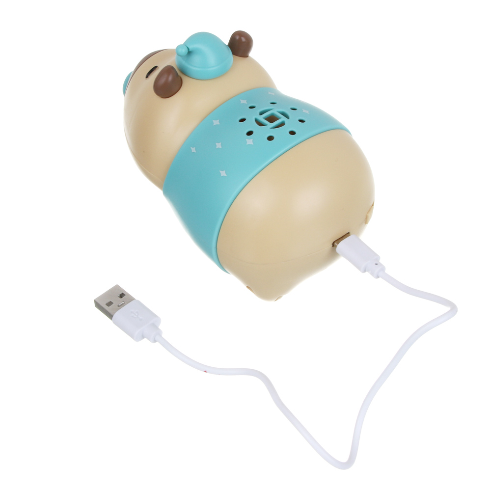 Питомец на колесиках, дует воздухом, 2 шарика, USB, ABS, Н44, тм ИГРОЛЕНД, 3+, арт.№ 272-922