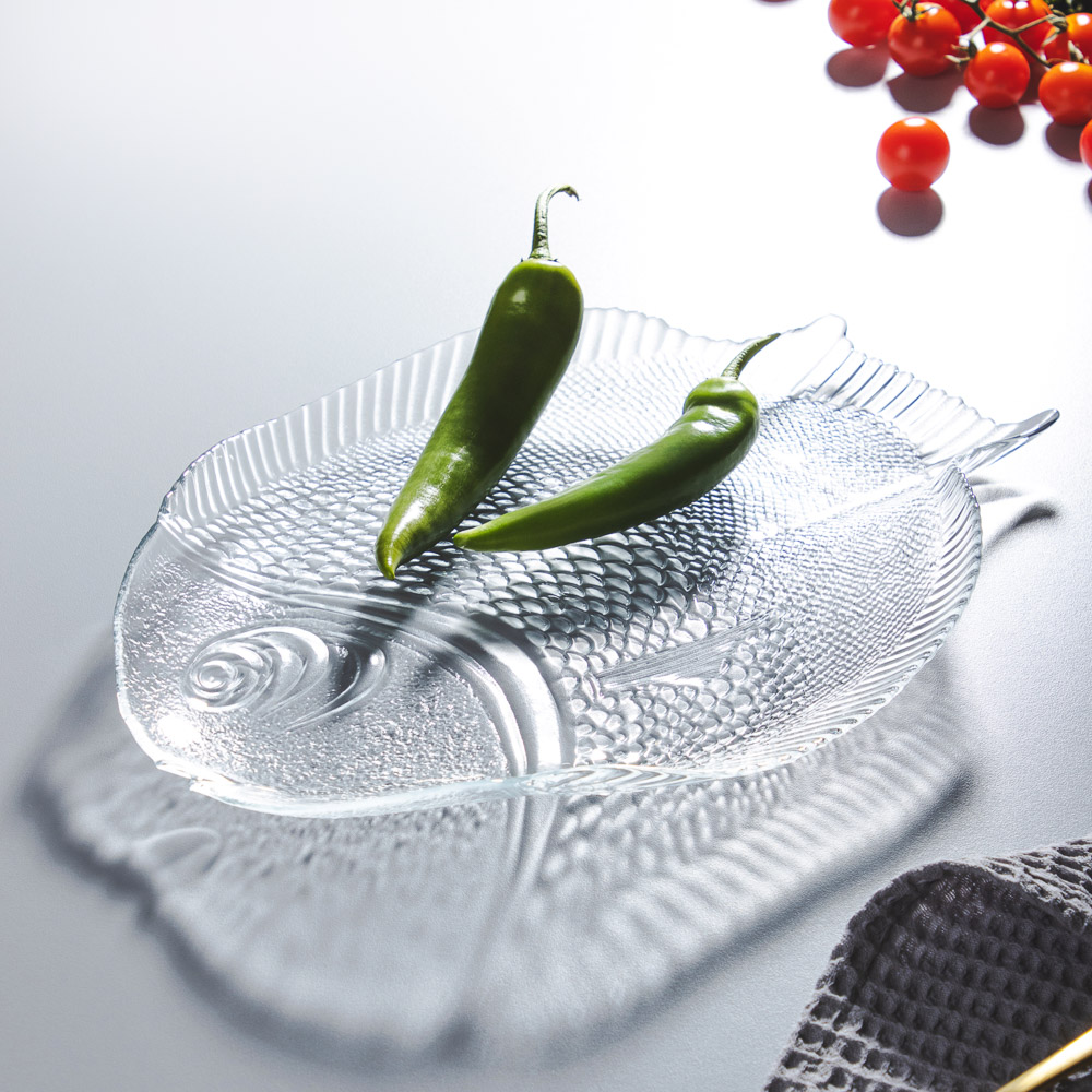 PASABAHCE Марин Тарелка из закаленного стекла 25x36cм, арт.№ 877-314