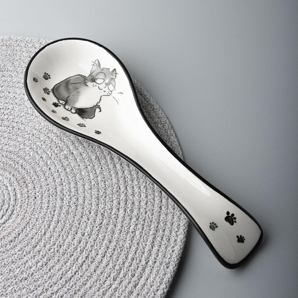 MILLIMI Озорные коты Подставка для ложки, 22x7x3см, керамика, арт.№ 824-503