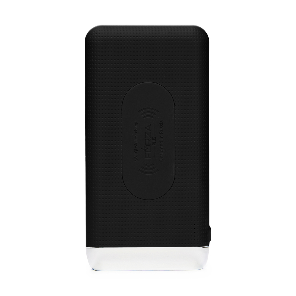 FORZA КИРЯ Аккумулятор мобильный беспроводной, 8000 мАч, 2USB, 2А, прорезиненный, пластик, 3 цвета, арт.№ 916-391