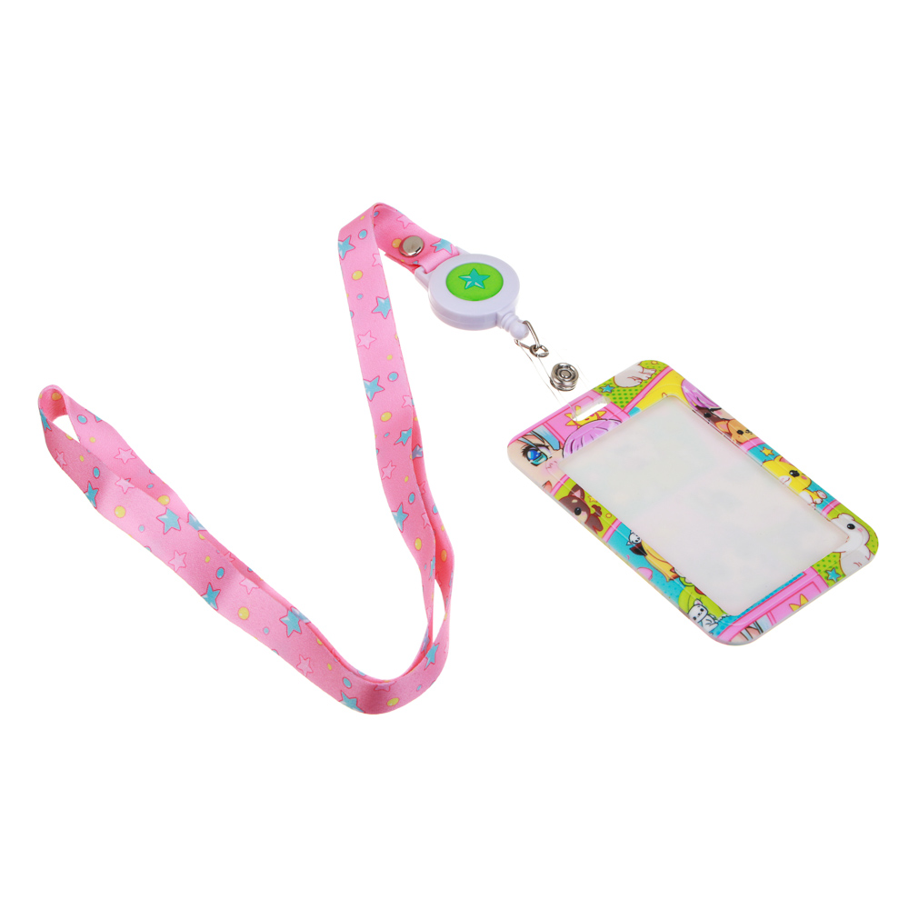 Кавай Чехол для карты, бейджа, пропуска, 11x7см, жесткий ПВХ, на шнурке, арт.№ 253-002