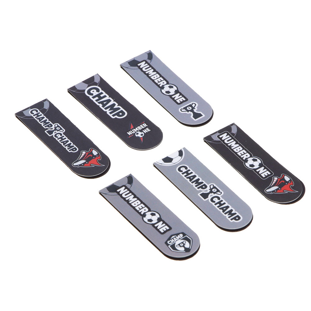 Намбер Ван Набор закладок магнитных, 6 штук, размер закладки 12х1,9 см, упаковка 18,3х10,3 см, арт.№ 235-010