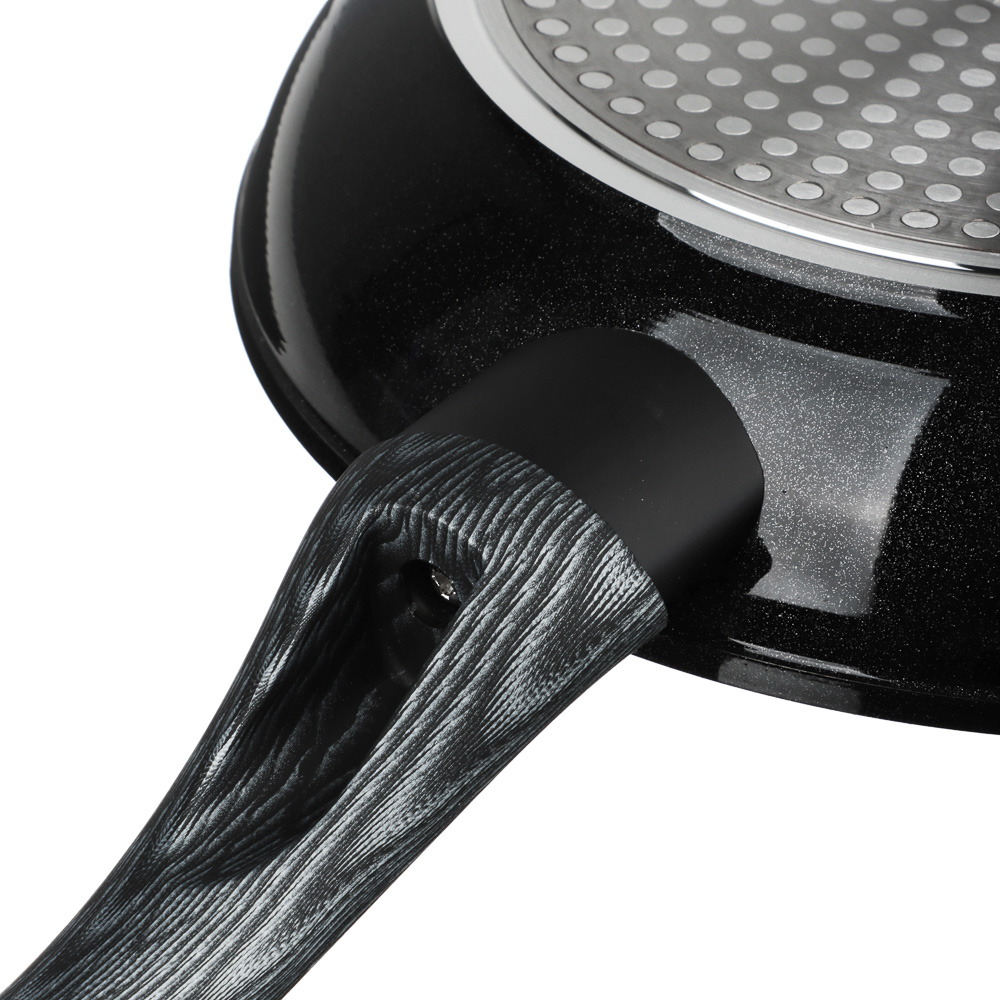 SATOSHI Карбон Сковорода литая d24см, антипригарное покрытие Мрамор, индукция, арт.№ 846-452