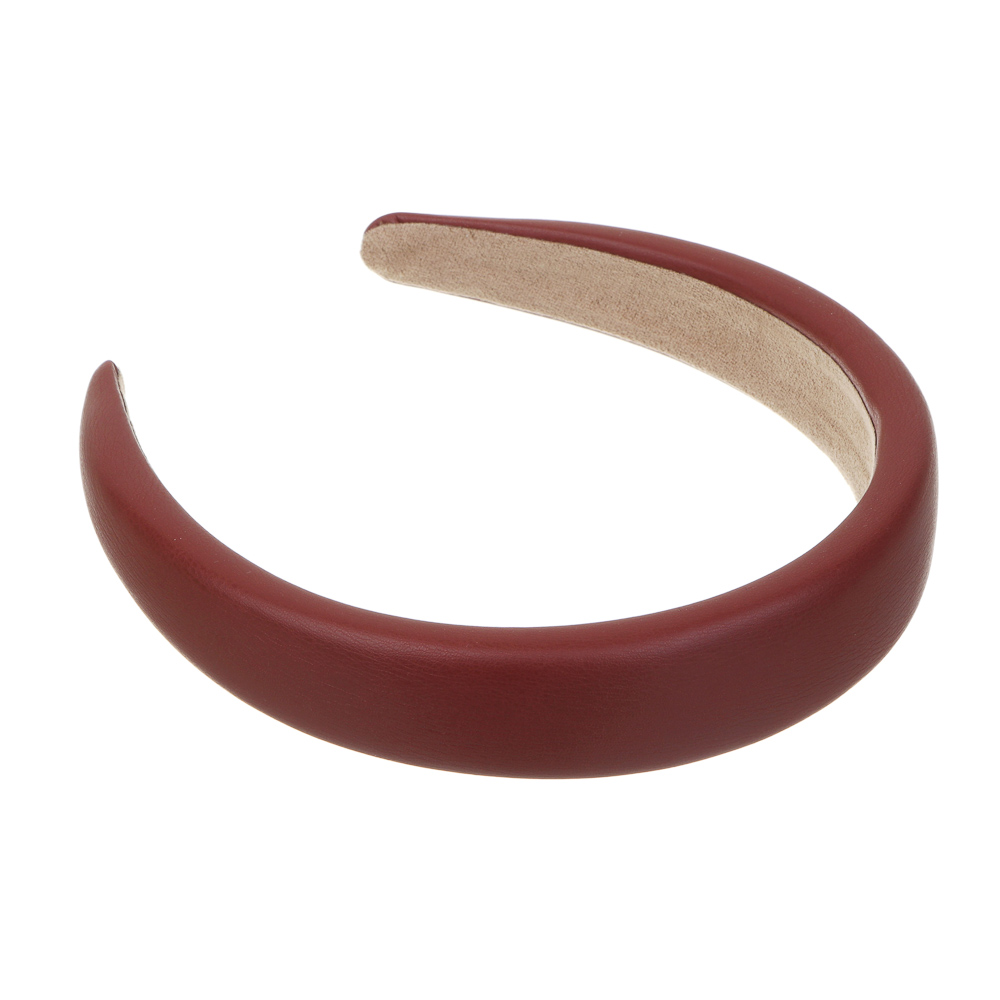 ЮНИLOOK Ободок для волос, 3см, PU, пластик, 5 цветов, ACS-23, арт.№ 323-006