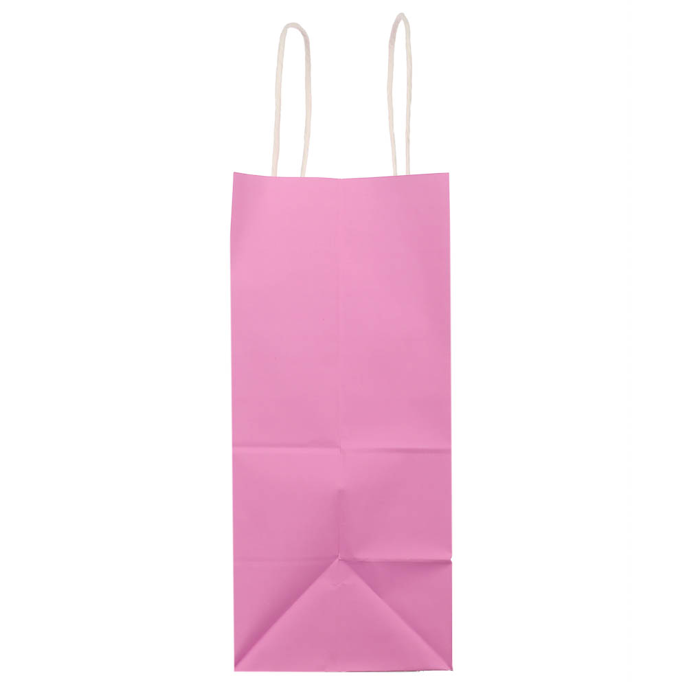 Пакет подарочный с кручеными ручками L 24x14x30см, 2 цвета: розовый/зеленый в асс, арт.№ 507-505