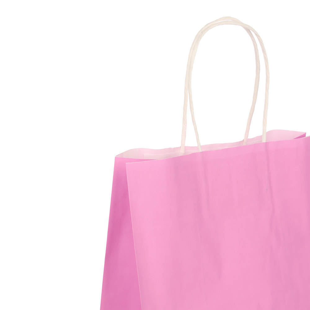 Пакет подарочный с кручеными ручками L 24x14x30см, 2 цвета: розовый/зеленый в асс, арт.№ 507-505