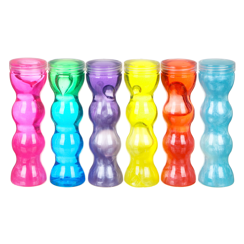 LASTIKS Слайм в фигурной бутылке, полимер, 5,5х19х5,5см, 6-8 цветов, арт.№ 218-043