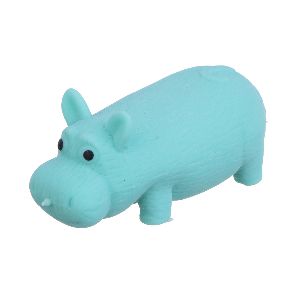 ИГРОЛЕНД Игрушка антистресс растягушка "Зверушки", TPR, песок, 4,5х10см, 4 дизайна, арт.№ 297-099