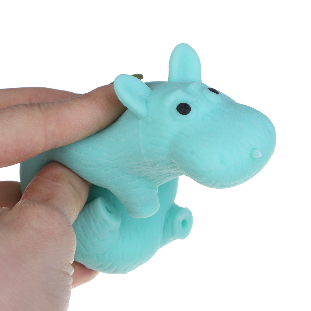 ИГРОЛЕНД Игрушка антистресс растягушка "Зверушки", TPR, песок, 4,5х10см, 4 дизайна, арт.№ 297-099