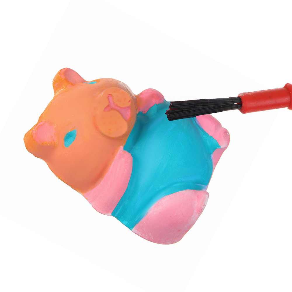 ХОББИХИТ Фигурка под раскраску "Капибара", гипс, PP, краски, 8,5х6х3см,  4 дизайна, арт.№ 283-224