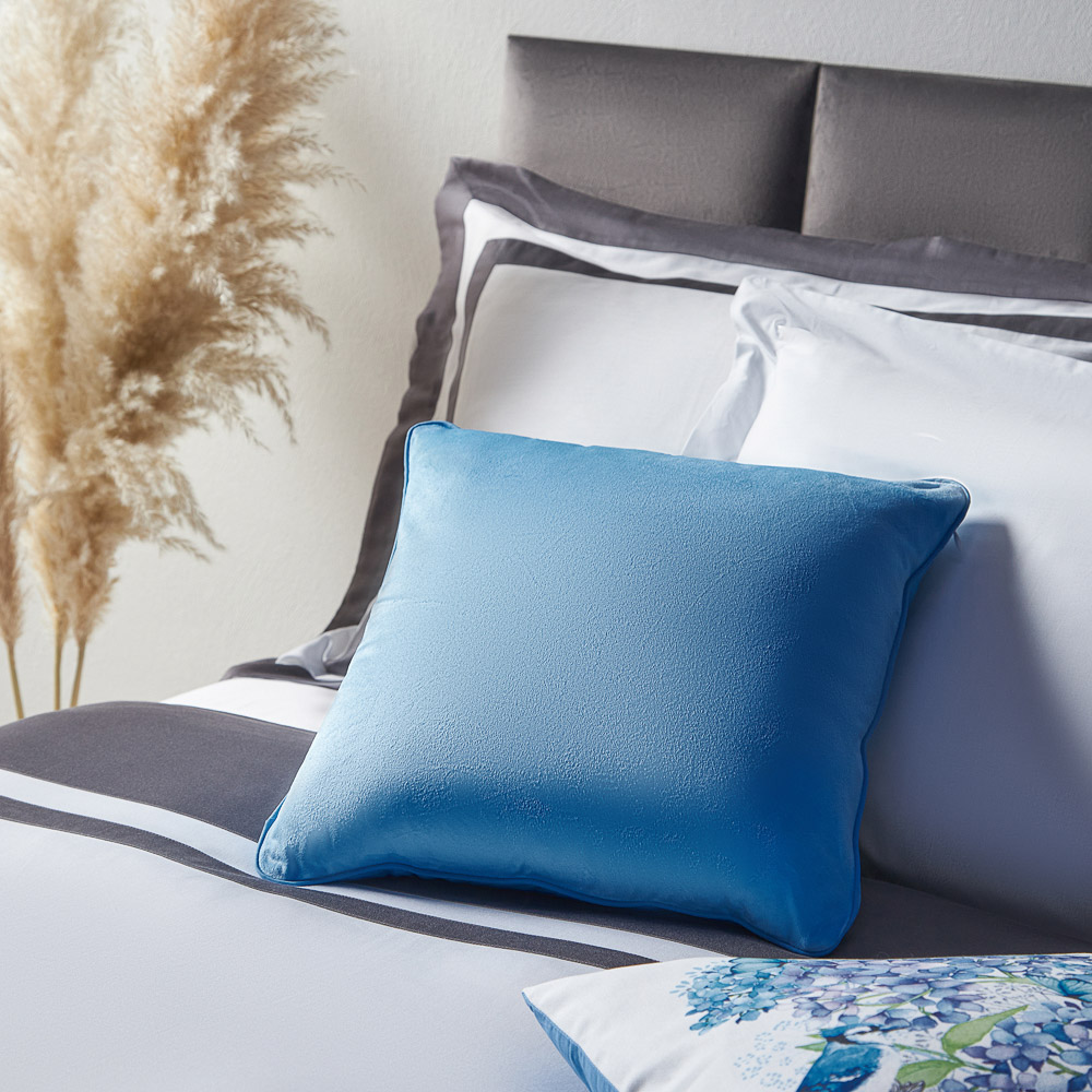 PROVANCE Гортензия Чехол для подушки велюровый с кантом 40х40см, 100% полиэстер, арт.№ 488-081