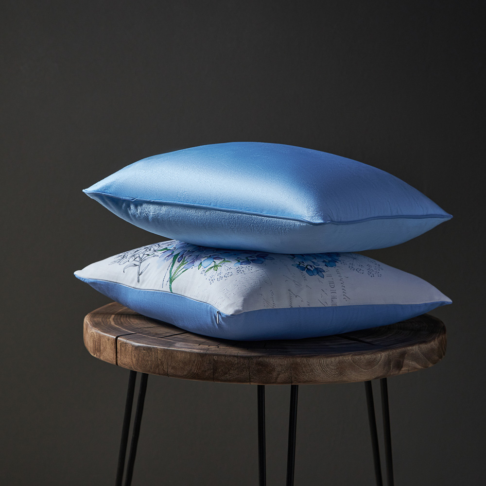 PROVANCE Гортензия Чехол для подушки велюровый с кантом 40х40см, 100% полиэстер, арт.№ 488-081