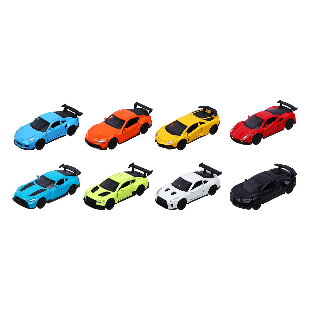 ИГРОЛЕНД Машинка, инерция, 1:64, откр. двери, металл, ABS, PS, PP, TPR, 11,2х13,2х2,5 см, 8 диз., арт.№ 292-409