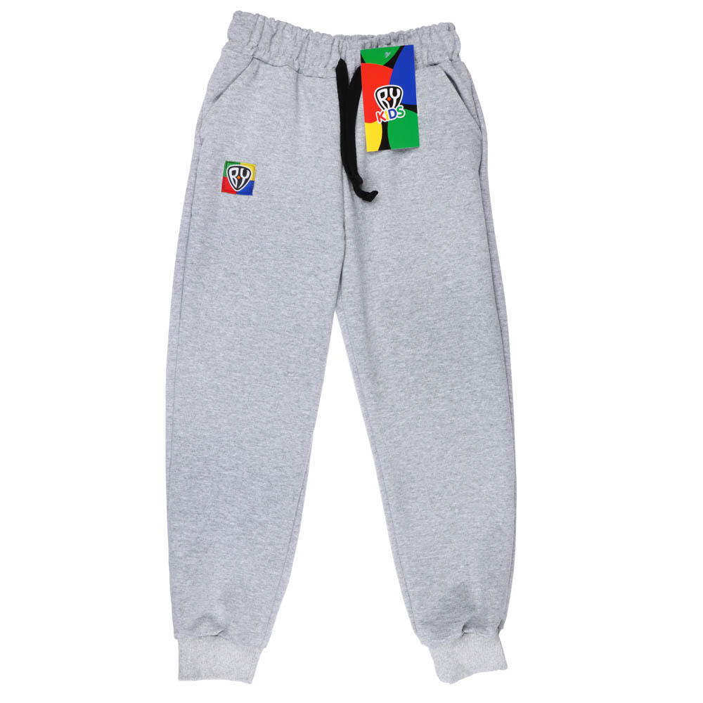 BY Basic Брюки детские, хлопок, цвет серый, размер 134, арт.№ 833-043