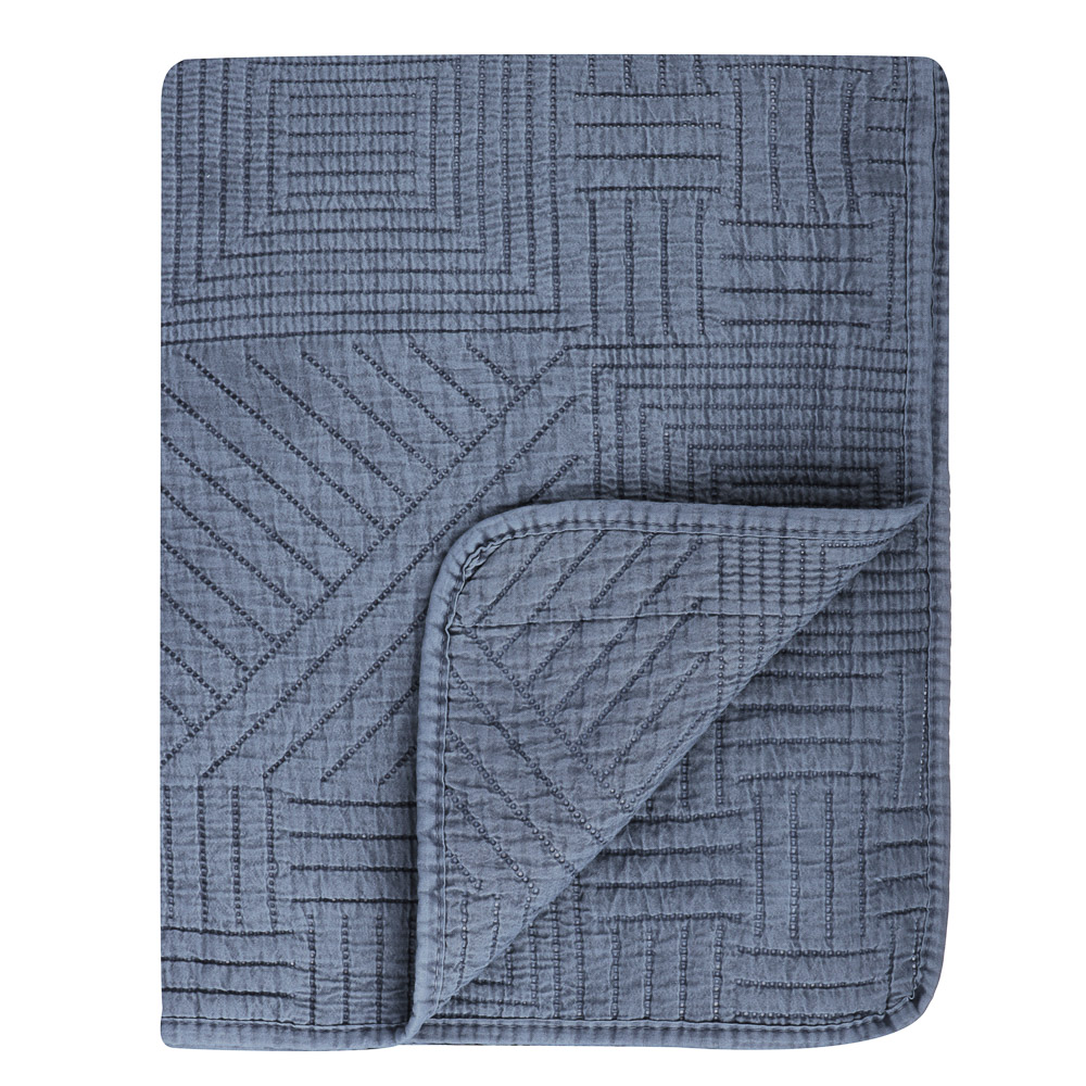 PROVANCE Покрывало с эффектом вареного хлопка 220х240см, 100% полиэстер, 2 цвета, арт.№ 486-089