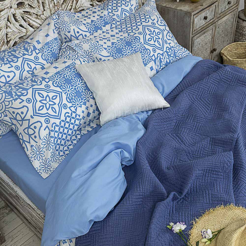 PROVANCE Покрывало с эффектом вареного хлопка 220х240см, 100% полиэстер, 2 цвета, арт.№ 486-089