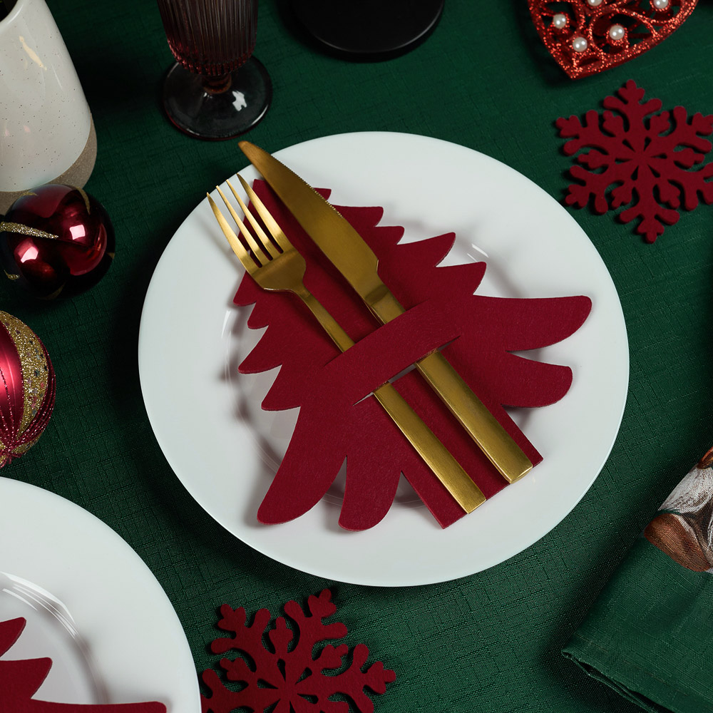 PROVANCE Фелиз Подставка фетровая под столовые приборы, 2шт в комплекте, 100% полиэстер, 2 цвета, арт.№ 492-218