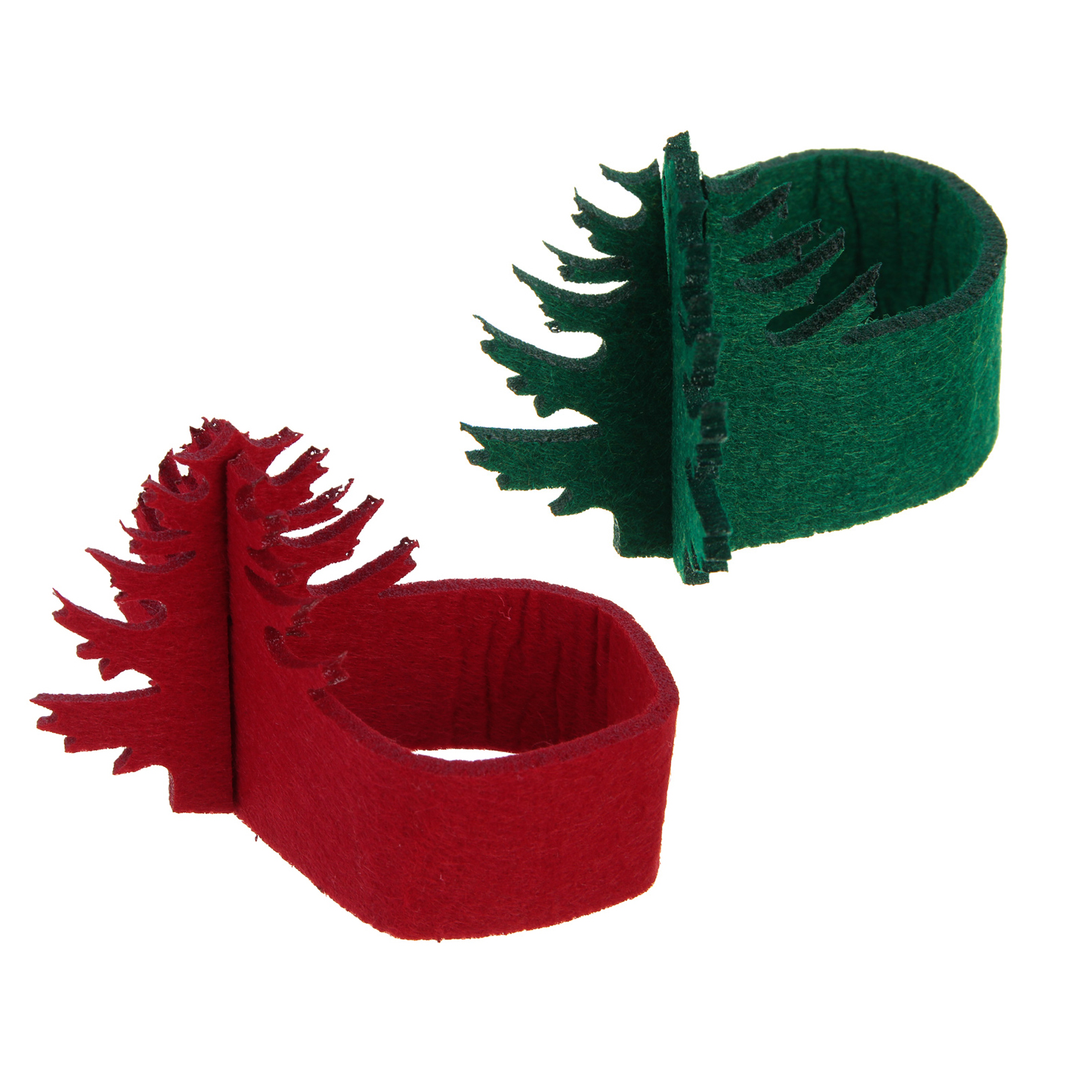 PROVANCE Фелиз Кольца для салфеток фетровые, 2шт в комплекте, 100% полиэстер, 2 цвета, арт.№ 492-219