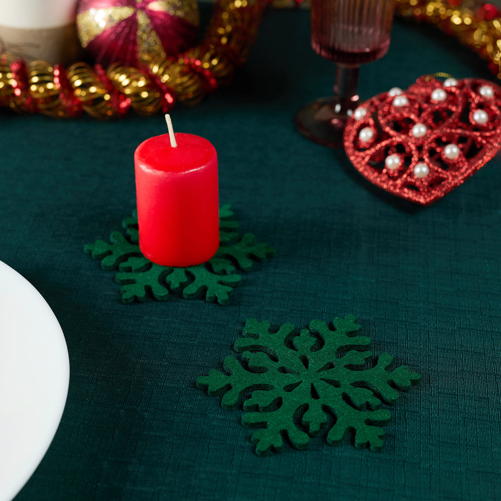 PROVANCE Фелиз Подставка фетровая 4шт, 10см, 100% полиэстер, 2 цвета, арт.№ 492-220