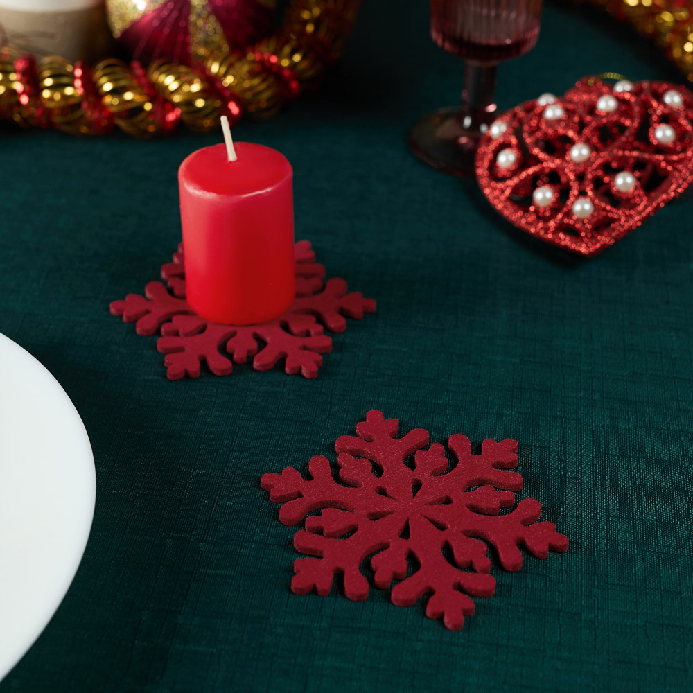 PROVANCE Фелиз Подставка фетровая 4шт, 10см, 100% полиэстер, 2 цвета, арт.№ 492-220