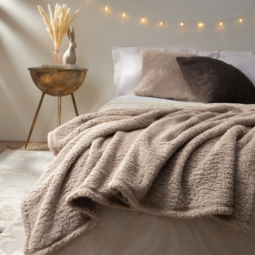 PROVANCE Фелиз Плед тедди, 180х200см, 100% полиэстер, 2 цвета, арт.№ 492-222